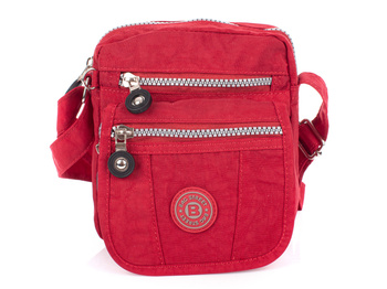 Mała materiałowa saszetka na ramię czerwona Bag Street