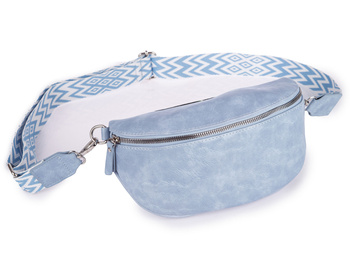 Saszetka damska nerka na ramię elegancka niebieska Jennifer Jones