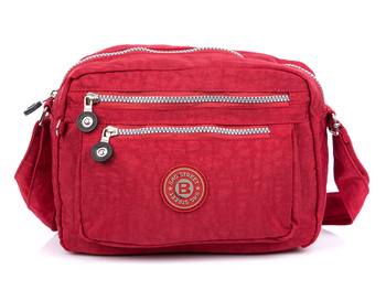Bag Street Lightweight red fabric shoulder bag