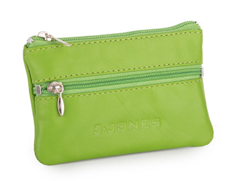 Etui na klucze J Jones zielone skórzane zapinane na zamek