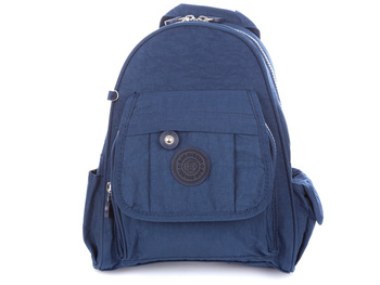 Bag Street Materiałowy lekki plecak granatowy