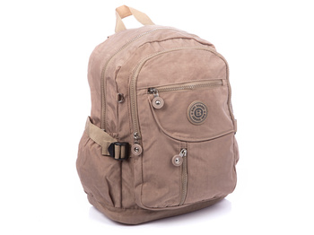 Lightweight fabric backpack beige Bag Street