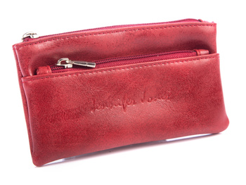 Red soft eco leather key case by Jennifer Jones