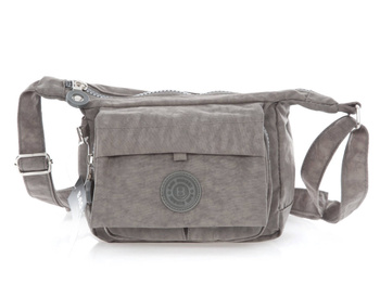 Kleine Umhängetasche aus grauem Stoff Tasche Street