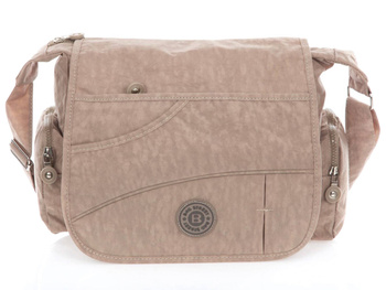 Lightweight shoulder bag with flap beige Bag Street