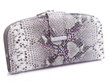 Silver shiny women's wallet by Jennifer Jones