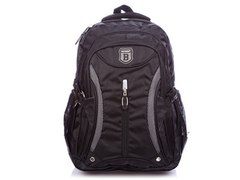 Tasche Street Geräumiger 3-Fach-Rucksack schwarz