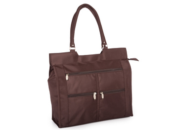 Brązowa torba materiałowa składana Bellugio na zakupy