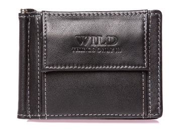 Men's banknote with card slot black WILD
