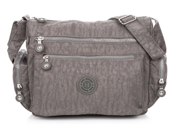 Bag Street large lightweight women's shoulder bag grey