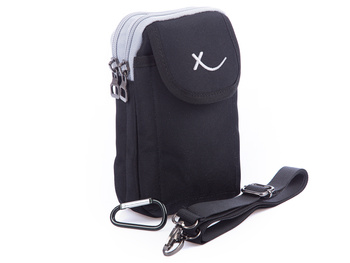 Extrem Herren-Tasche mit Gürtelbefestigung in Schwarz-Grau