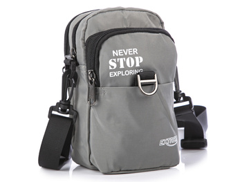 Small lightweight men's bag for essentials Grey