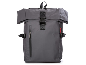 Grauer A4 Bag Street wasserdichter Rucksack mit Kragen