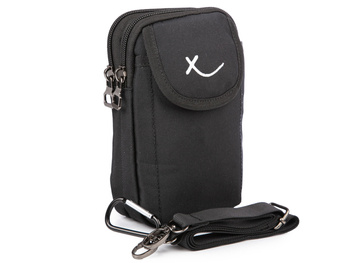 Czarna saszetka męska Bag Street Extrem z mocowaniem na pasek