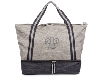 Large beach bag fitness gray handbag Jennifer Jones