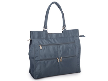 Niebieska torba materiałowa składana Bellugio na zakupy