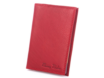 Money Maker red leather document case