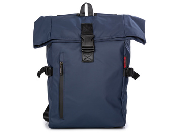 Marineblauer A4 Bag Street wasserdichter Rucksack mit Kragen