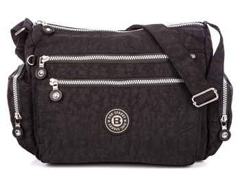 Bag Street large lightweight women's shoulder bag black