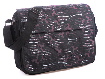 A4 fabric flap shoulder bag with patterns LOREN