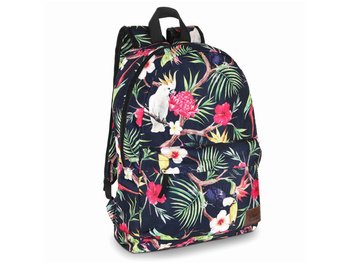 Women's backpack in colorful flowers ZAGATTO