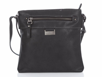 Torebka damska na ramię czarna Jennifer Jones z eko  skóry
