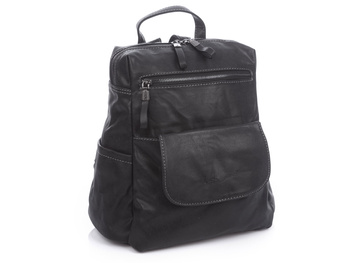 Women's urban backpack black Jennifer Jones