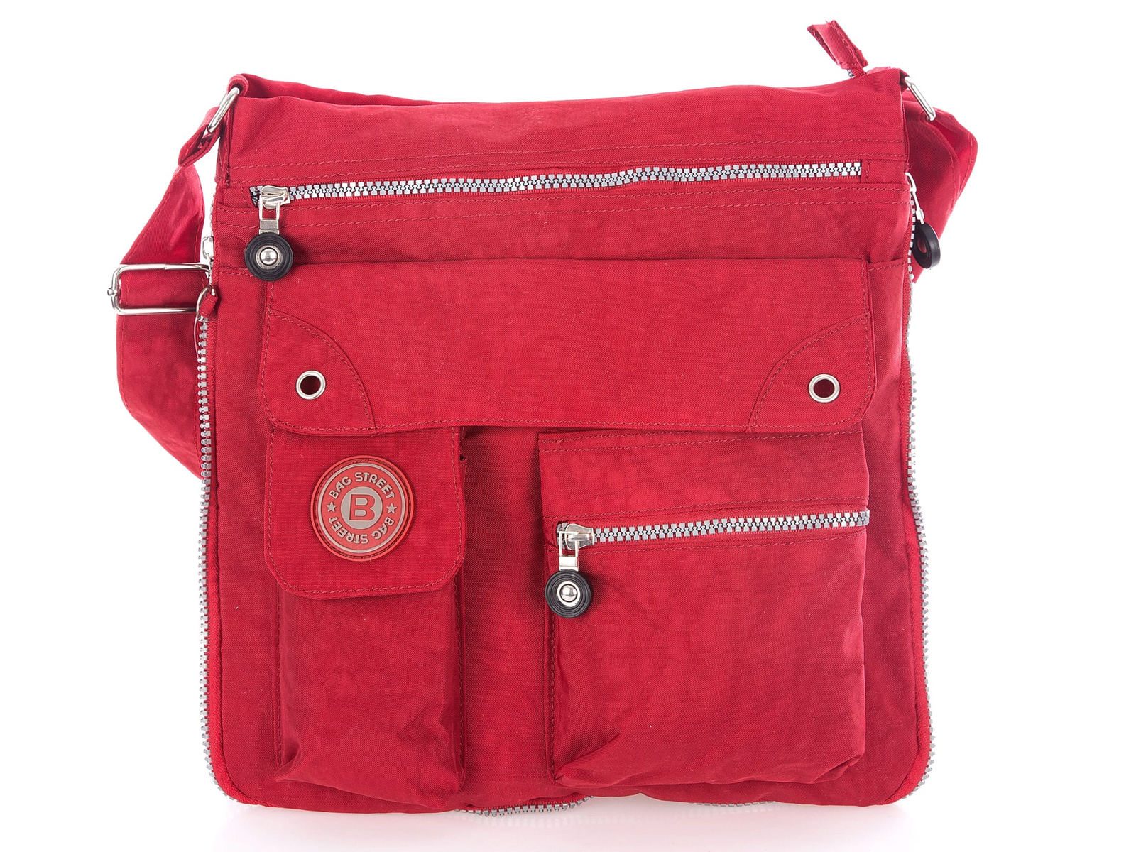 Bag Street Red expandable fabric shoulder bag Red Women's Bags