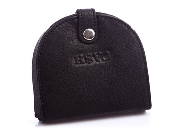 CASH black leather coin purse