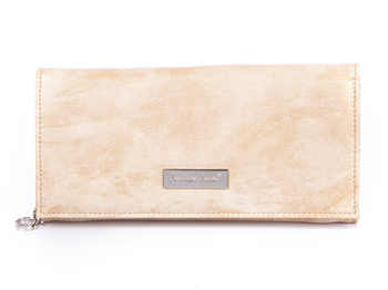 Jennifer Jones ecru Damen-Brieftasche aus Ökoleder