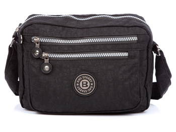 Bag Street schwarz Reise Stoff Umhängetasche