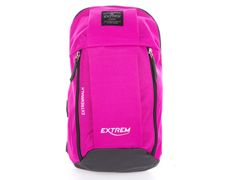 Bag Street Small pink sports backpack for two and one shoulder