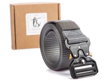 Grey tactical men's belt for pants parcian SERGEJ