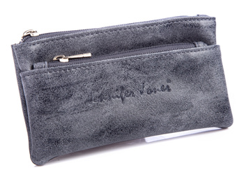 Gray soft eco leather key case from Jennifer Jones
