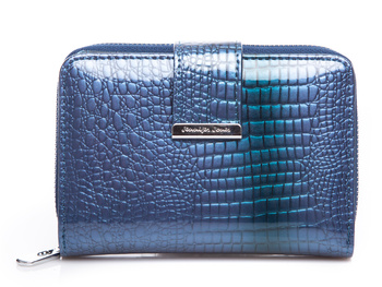 Jennifer Jones Damen Portemonnaie blau lackiert