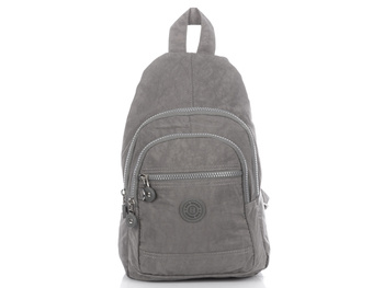 Plecak na jedno ramię materiałowy szary Bag Street