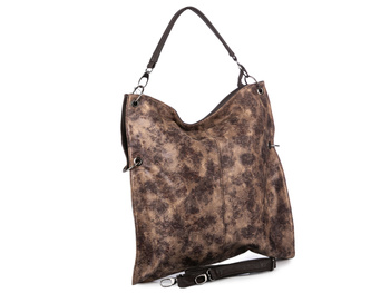 Brązowa torebka damska Jennifer Jones na ramię pojemna