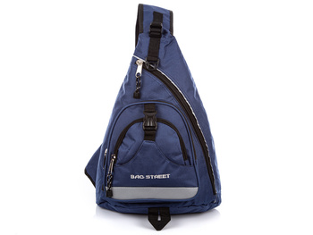 Bag Street Sports blue one shoulder backpack
