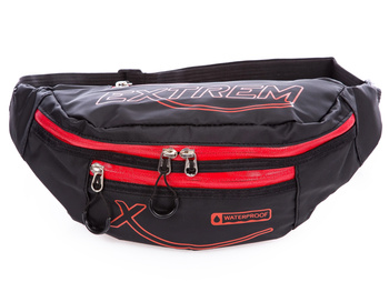 Waterproof hip sachet kidney black and red