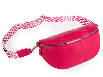 Saszetka damska nerka na ramię elegancka różowa Jennifer Jones