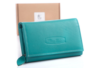 Large selective Money Maker women's wallet in soft natural leather