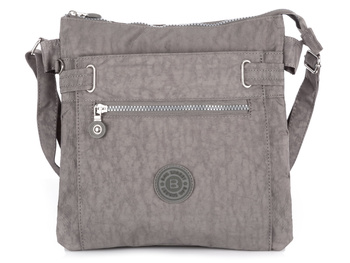 Bag Street Torba na ramię materiałowa prostokątna szara