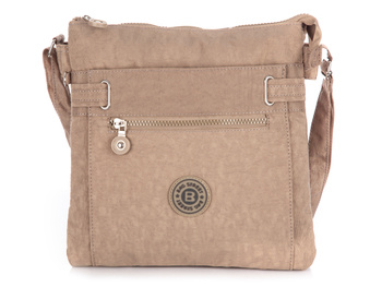 Bag Street Beige crepe shoulder bag
