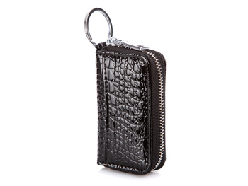 Jennifer Jones Women's black lacquered key case