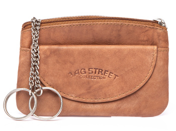 Tasche Street Leder Schlüsseletui hellbraun
