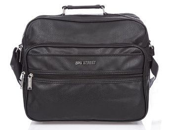 Tasche Street Große horizontale Männertasche für die Arbeit mit Griff