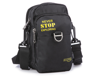 Small lightweight men's bag for essentials Black