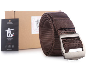 SERGEJ SPARTAN Brauner taktischer Herren-Clip-Hosengürtel