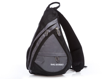 Bag Street Mały i lekki plecak rowerowy na jedno ramię szary