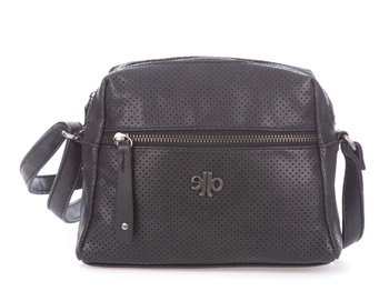 Small black women's openwork handbag Jennifer Jones